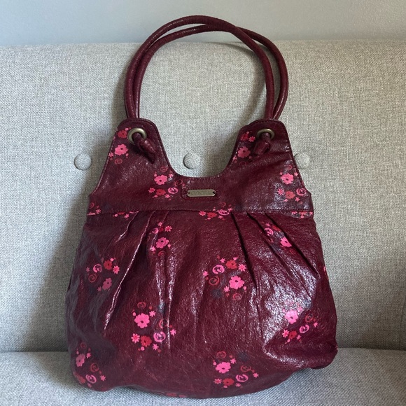O'Neill Handbags - Burgundy O’Neill shoulder bag with pink floral print